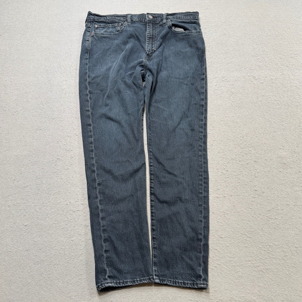 Levi's 512 Jeans Men's 36x30 Blue Dark Wash Denim Slim Fit Tapered Leg Mid Rise